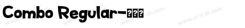 Combo Regular字体转换